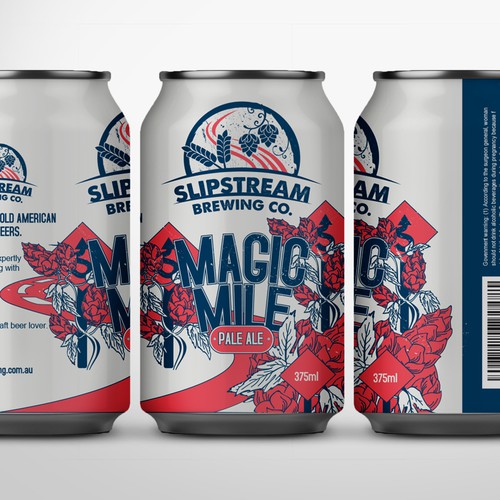Beer can design with the title 'Pale ale beer design concept '