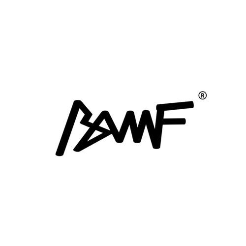 Skateboard logo with the title 'BAMF'