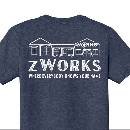 Graphic t-shirt with the title 'Skecthed Logo Tshirt Design for Business Community'