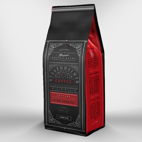 Packaging with the title 'Vintage inspired coffee packaging'
