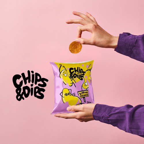 Chips packaging with the title 'Packaging design for chips'
