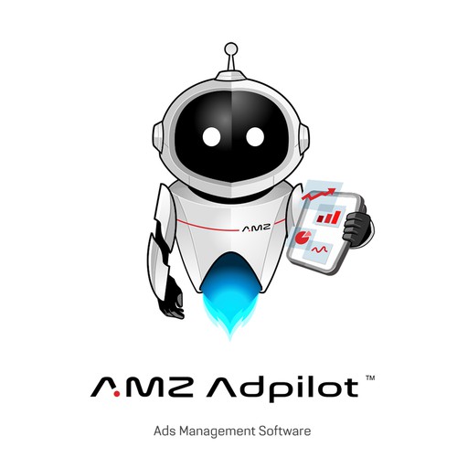 Futuristic design with the title 'AMZ Adpilot'