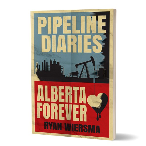 Oil design with the title 'Book cover'