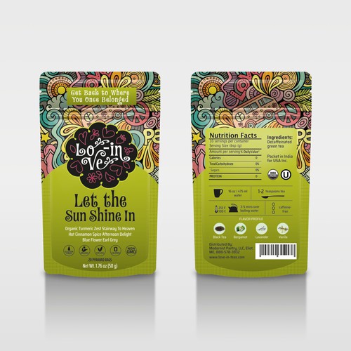 Retro packaging with the title '** Top 6 Designers Walk Away w/ Cash ** Create Retro Packaging for Tea Brand Targeting Ages 50+'