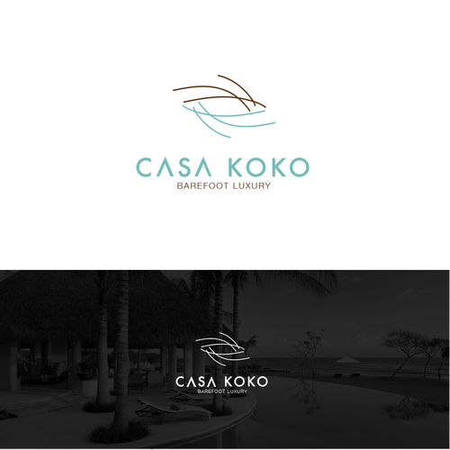 Wind logo with the title 'Sophisticated logo for a Luxury Villa in the Mexican Riviera'