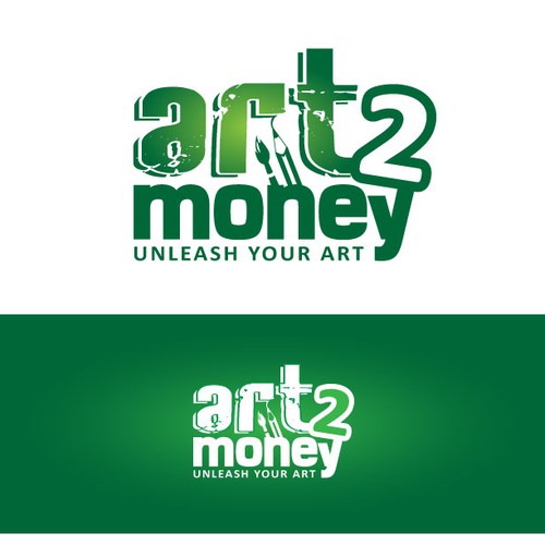 Paintbrush logo with the title 'Art 2 Money'