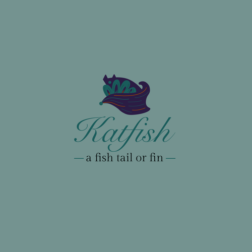 Sketching logo with the title 'Logo for Katfish'