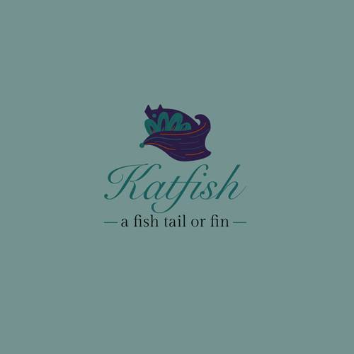 Easy to draw logo with the title 'Logo for Katfish'