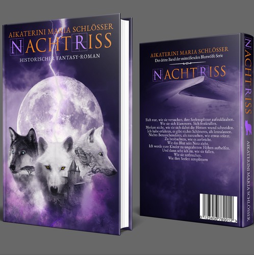 Medieval book cover with the title 'NACHTRISS Book Cover'