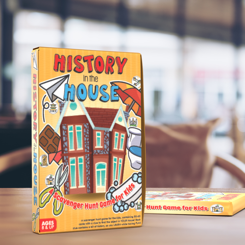 Board game packaging with the title 'Boardgame Design'