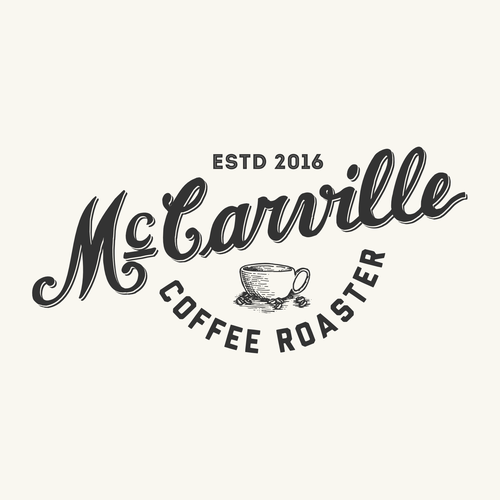 Hand-lettered logo with the title 'Vintage-Inspired Logo'