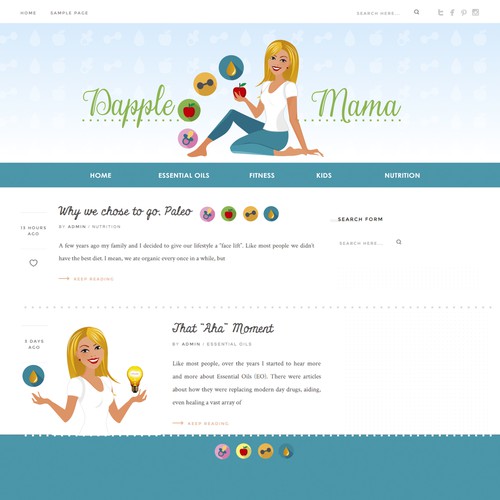 Mother design with the title 'Dapple mom'