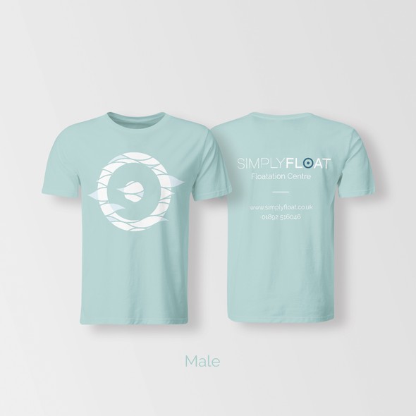 Elegant t-shirt with the title 'T Shirt design for SimplyFloat'