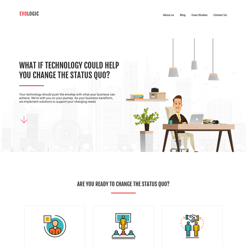 Fun website with the title 'IT Company Website'