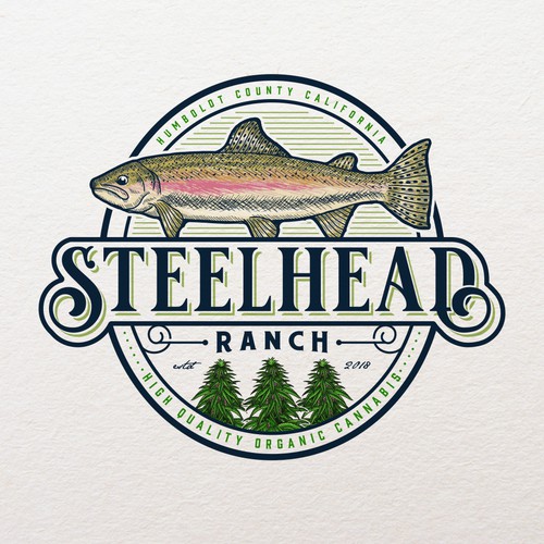 Farm brand with the title 'Steelhead Ranch'