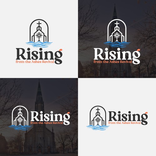 Jesus logo with the title 'Faith & Renewal Brand Identity'