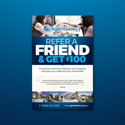 Agentselect referral program digital ad