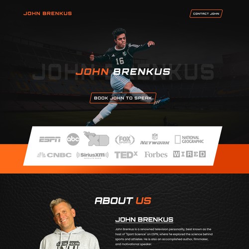 Sports website with the title 'Sports website '