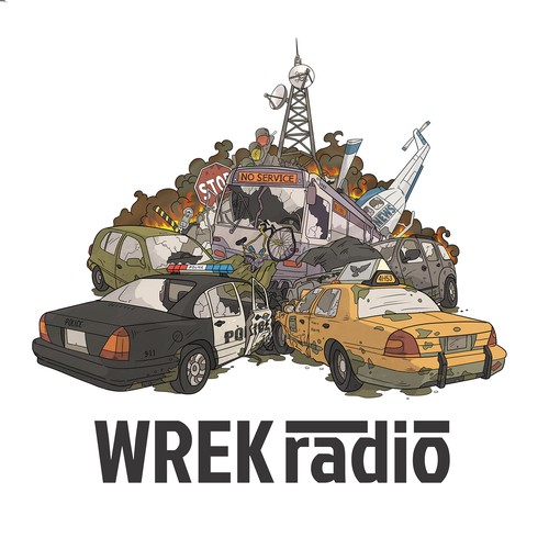 Watercolor artwork with the title 'Podcast illustration'