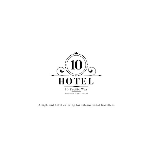 New Zealand logo with the title 'Logo concept for a high end hotel catering'