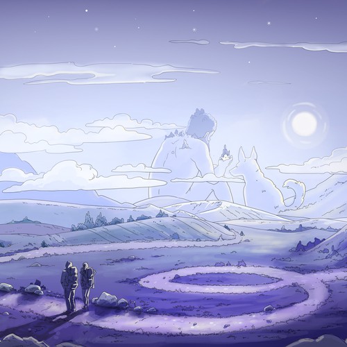 Line illustration with the title 'Slideshow Illustration (Maine Page)'