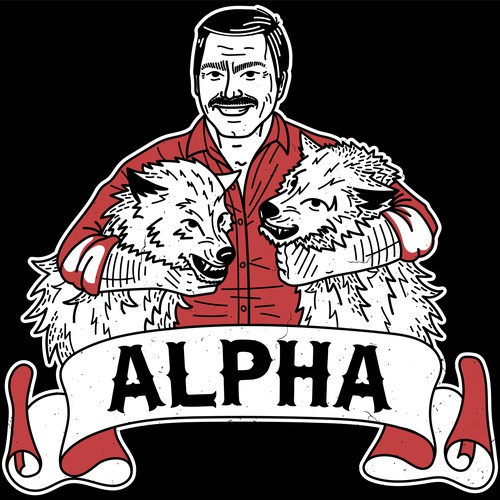 Male design with the title 'Alpha - Old School Design'
