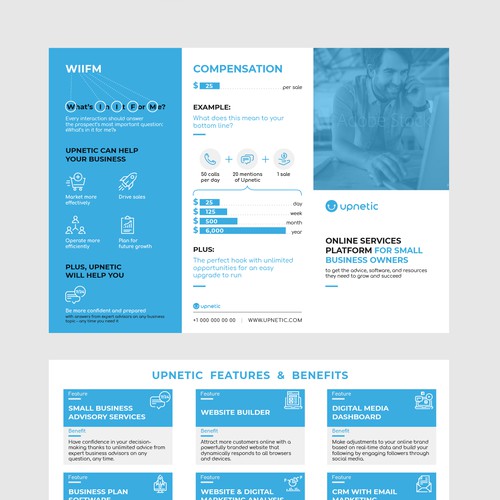 Help design with the title 'Technology Brochure Design'