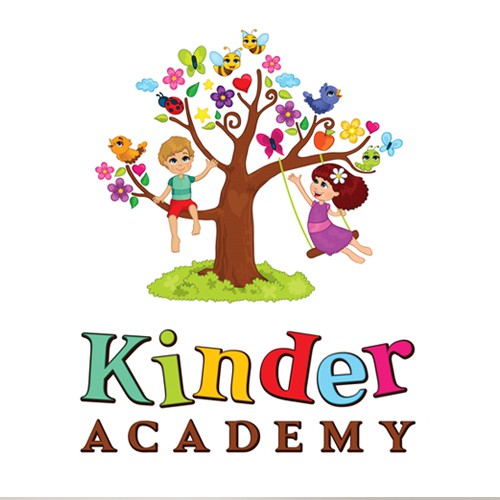 Butterfly design with the title 'Kinder Academy needs YOU !!'