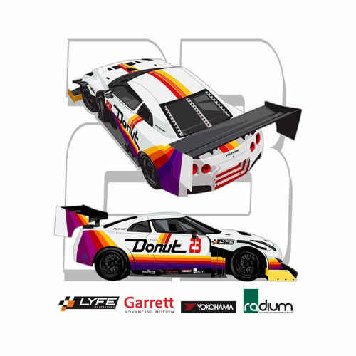 Racing t-shirt with the title 'vector car'