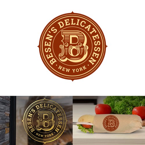 Baroque logo with the title 'Bensen's Delicatessen'