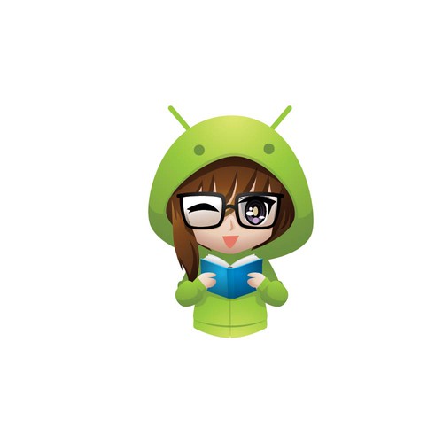 Manga design with the title 'mascot'