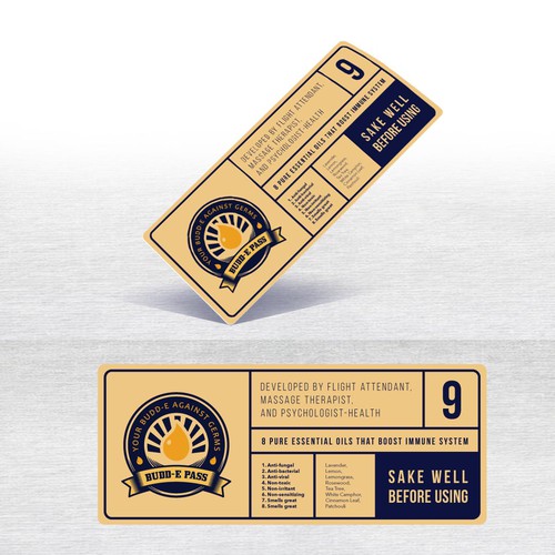 Ticket design with the title 'Budd E-pass'