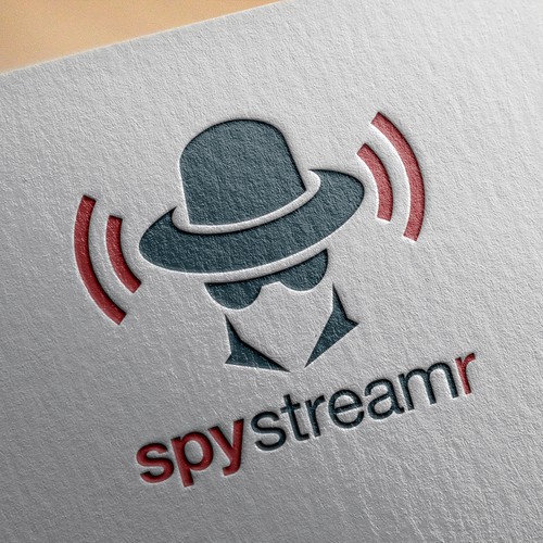 Spy design with the title 'Logo concept for SpyStreamr'