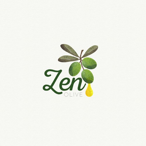 Olive oil logo with the title 'Logo for zen olive'