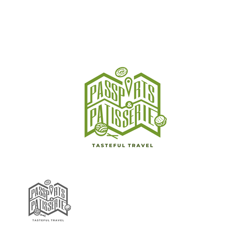 Trip design with the title 'Fun logo design for a trip/food business'