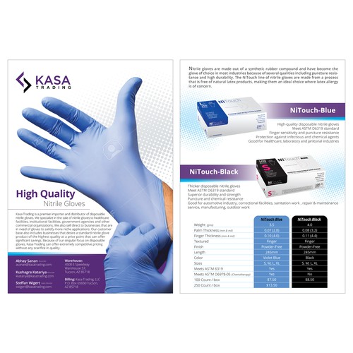 Glove design with the title 'Flyer'