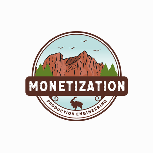 National park logo with the title 'Monetization'