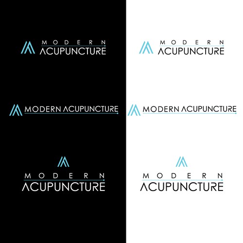 Acupuncture logo with the title 'Modern Acupuncture logo design'