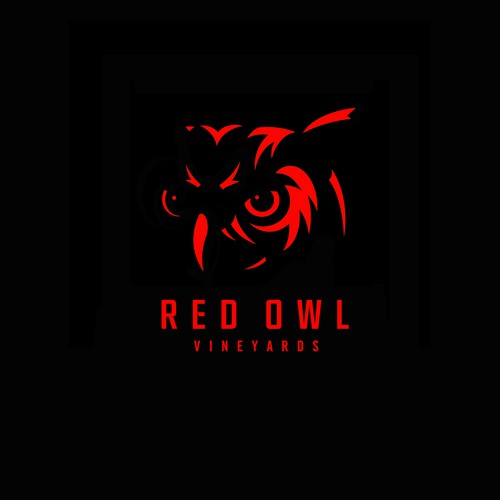 Vineyard logo with the title 'Red Owl Vineyards Logo'