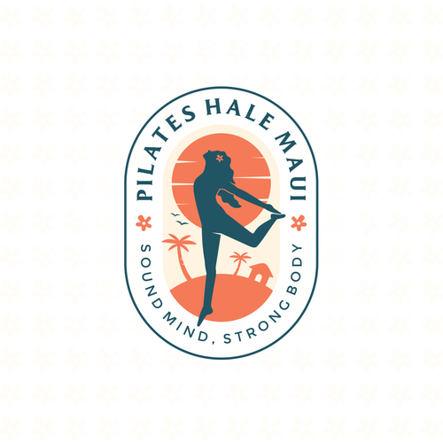 Maui logo with the title 'Pilates Hale Maui logo design '