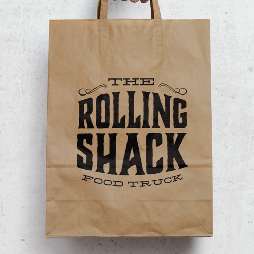 Food truck design with the title 'food truck logo'