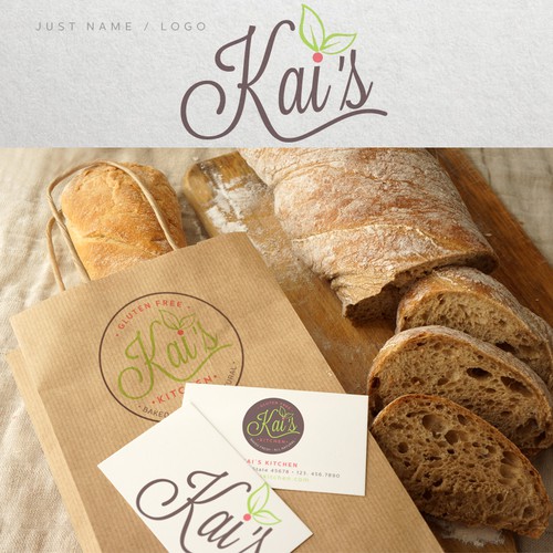 Sweet design with the title 'Logo for all natural & gluten free bakery'