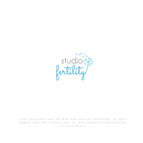 Dandelion design with the title 'Logo Studio Fertility'