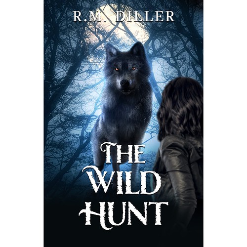 Paranormal book cover with the title 'The Wild Hunt'