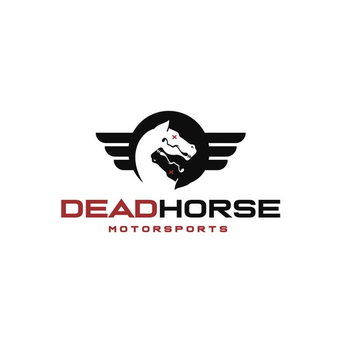 Horse design with the title 'Dead Horse Logo'