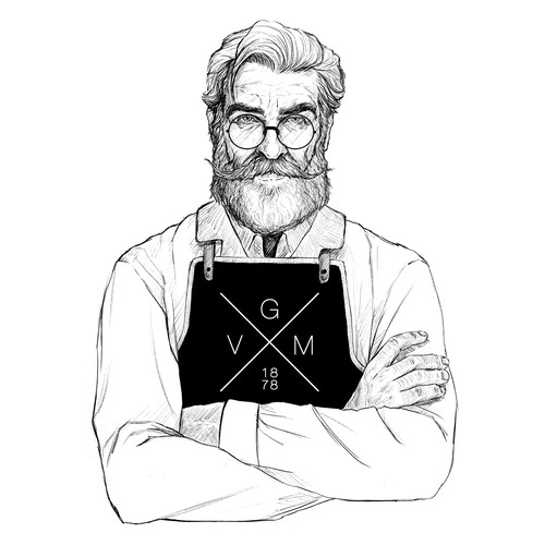 Wine label artwork with the title 'Winemaker'