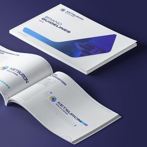 Software design with the title 'Logo & Brand Guide for software consulting company'