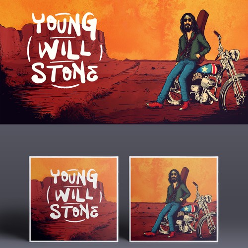 USA artwork with the title 'Young Will Stone Album Cover'