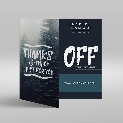 Insert design with the title 'Fashion Brand Product Insert'