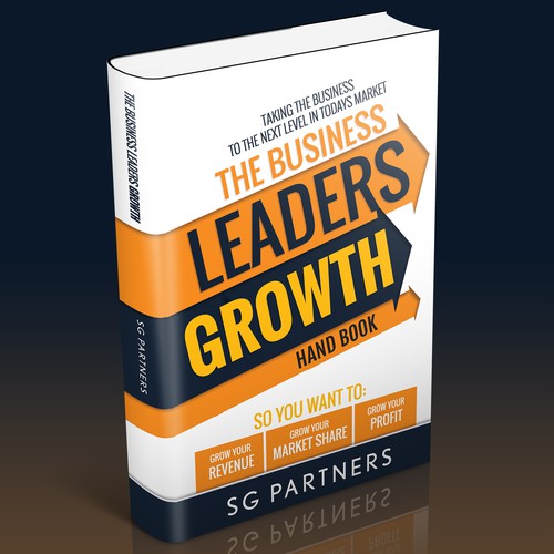 Typography book cover with the title 'Business Leaders Growth'